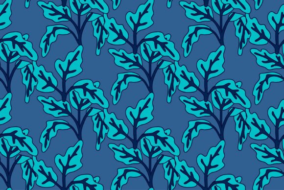 Download Botanical Seamless Pattern with Leaves - Seamless Collection