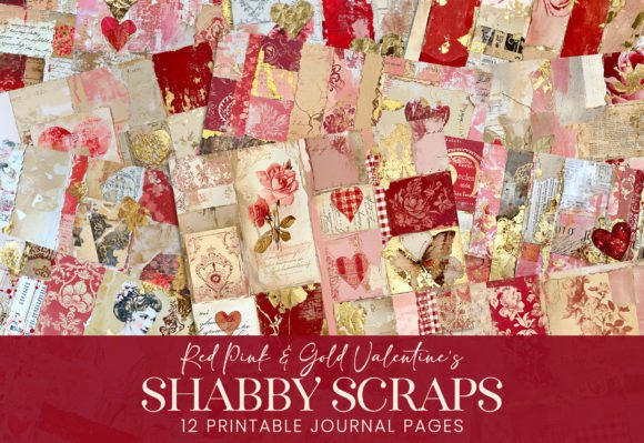 Download Shabby Journal Patterns Valentine's Day - Patterns valentine's day Collection