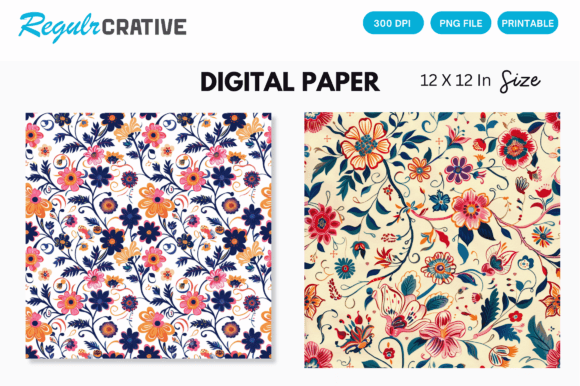 Download Watercolor Boho Floral Seamless Pattern - Seamless Collection