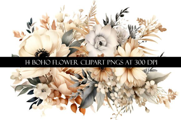 Download Boho Flower Clipart - Boho Collection