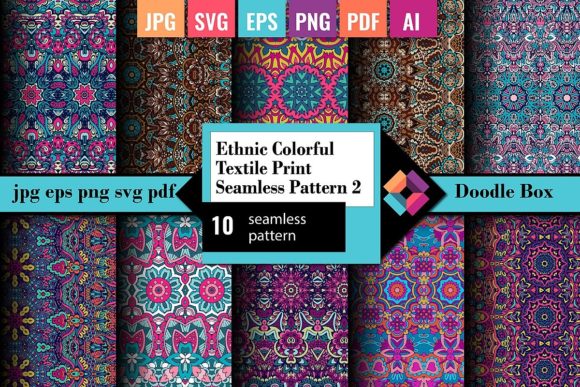 Download Ethnic Textile Print Seamless Pattern 2 - Seamless Collection
