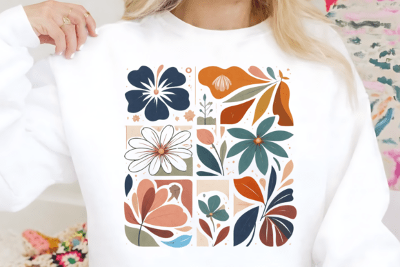 Download Abstract Floral PNG, Boho Flower Clipart - Boho Collection