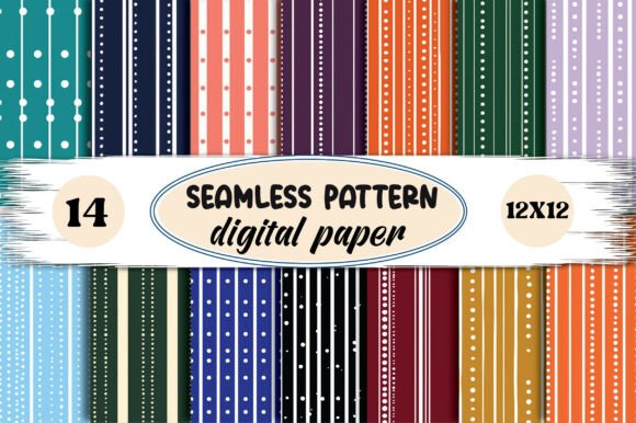 Download Seamless Stripe Digital Paper - Seamless Collection