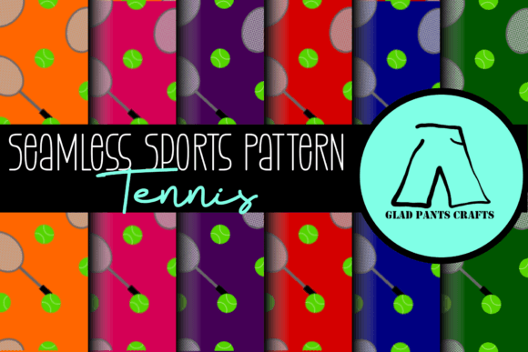 Download Seamless Sports Pattern: Tennis - Seamless Collection