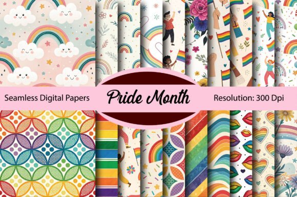 Download Pride Month Seamless Digital Paper - Seamless Collection