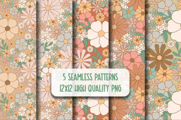 Download Boho Floral Seamless Repeating Patterns - Seamless Collection