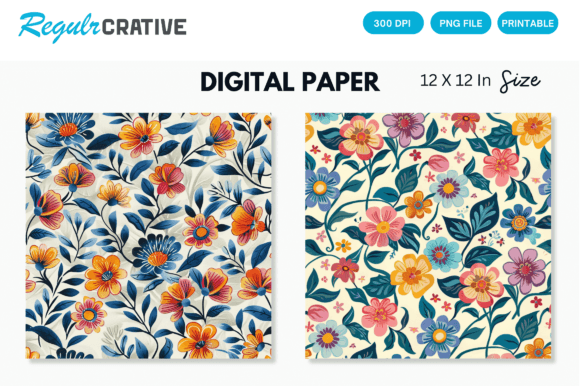 Download Watercolor Boho Floral Seamless Pattern - Seamless Collection