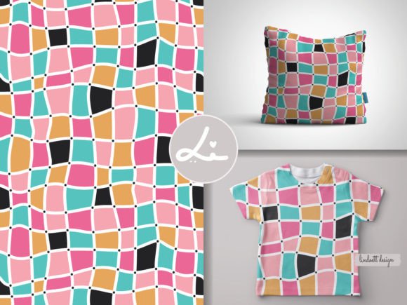 Download Mosaic Seamless Pattern, Retro Squares - Seamless Collection