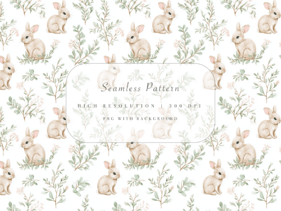 Download Bunny Seamless Pattern - Seamless Collection