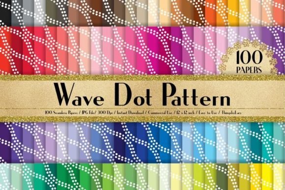 Download Seamless Wave Dot Pattern Papers - Seamless Collection
