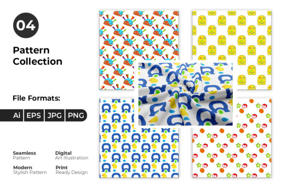Download Seamless Kids Clothing Pattern Design - Seamless Collection
