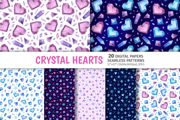 Download Hearts Seamless Patterns, Valentines Day - Seamless Collection