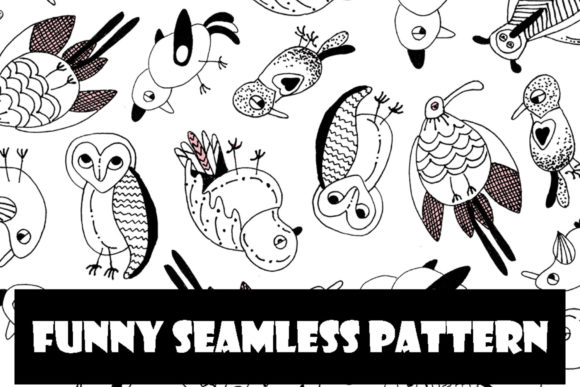Download Funny Seamless Kids Bird Pattern - Seamless Collection
