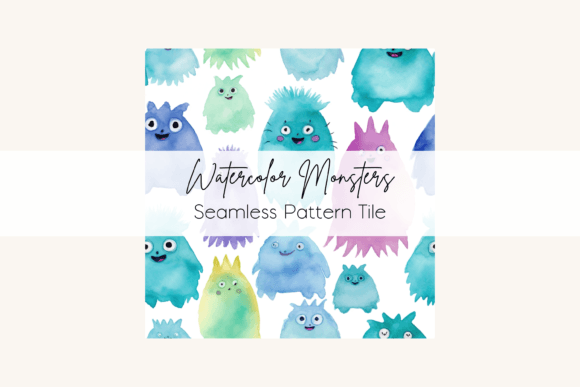 Download Rainbow Monster Seamless Pattern Tile - Seamless Collection