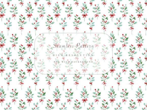 Download Holly Berry Seamless Pattern - Seamless Collection