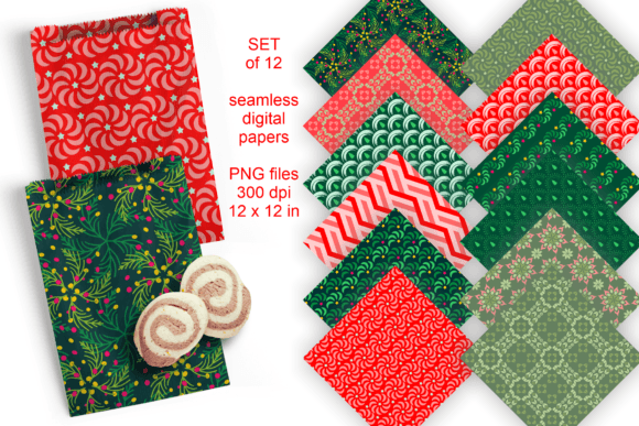 Download Assorted Green Red Seamless Pattern Tile - Seamless Collection