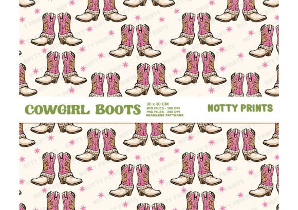 Download Trendy Cowgirl Boots Seamless Pattern - Seamless Collection
