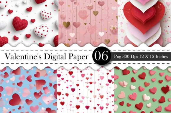Download Love Seamless Patterns - Valentines Day - Seamless Collection