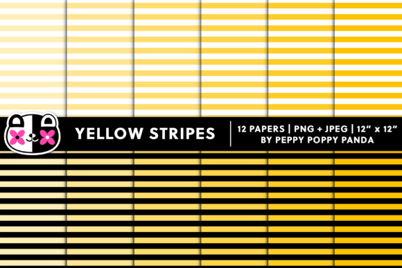 Download Seamless Yellow Stripes Digital Paper - Seamless Collection