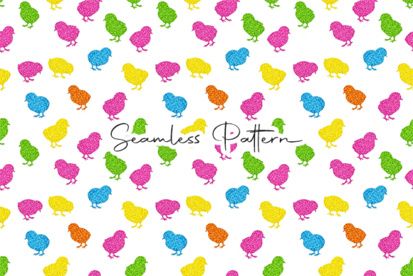 Download Colorful Chick Easter Seamless Pattern - Seamless Collection