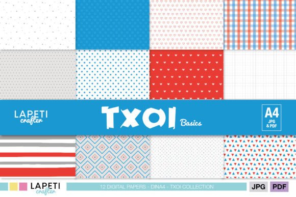 Download Red and Blue Geometric Scrapbook Paper - Geometric scrapbook paper Collection