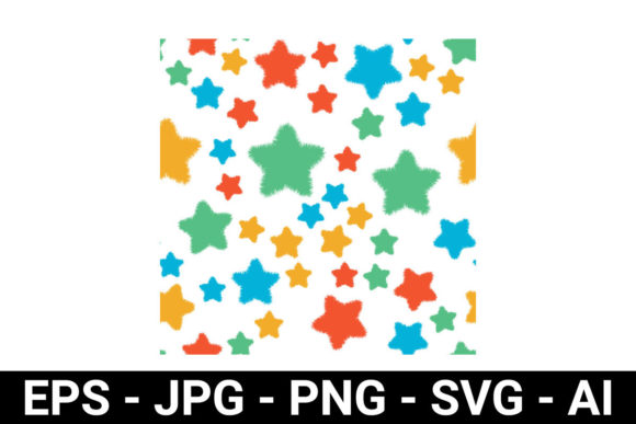 Download Colorful Stars Seamless Pattern - Seamless Collection