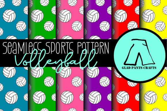 Download Seamless Sports Pattern: Volleyball - Seamless Collection