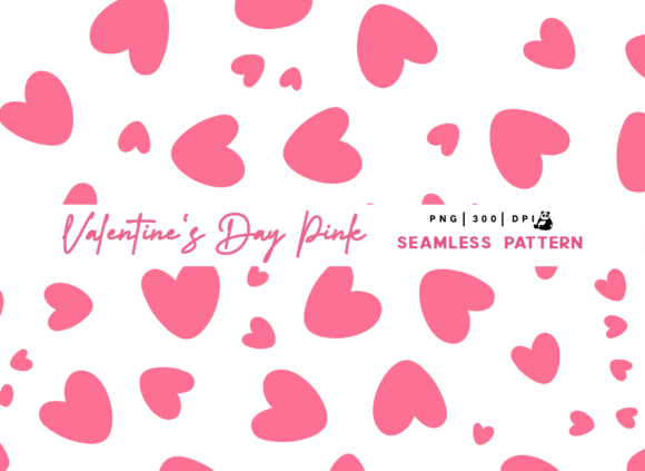 Download Valentine Pink Seamless Pattern Png - Seamless Collection