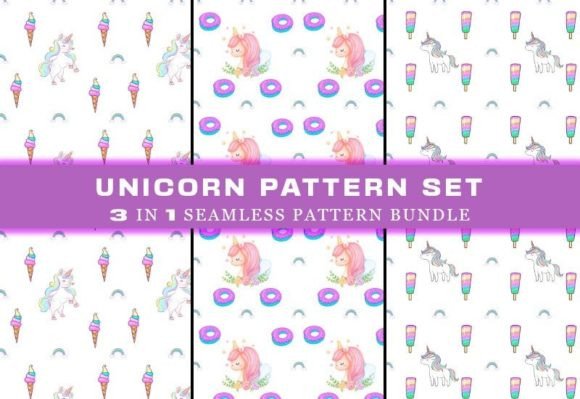 Download Unicorn Seamless Pattern Digital Papers - Seamless Collection
