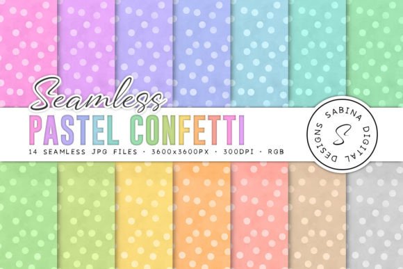 Download Pastel Confetti Seamless Digital Paper - Seamless Collection