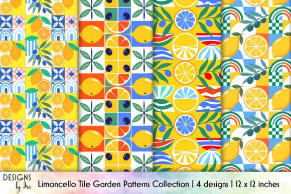 Download Limoncello Tile Seamless Patterns Pack - Seamless Collection