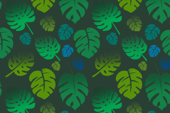 Download Monstera Leaves Seamless Pattern Green - Seamless Collection