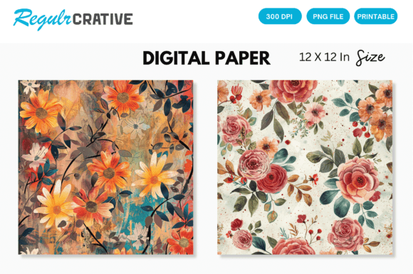 Download Watercolor Boho Floral Seamless Pattern - Seamless Collection