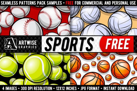 Download Free Sports Balls Seamless Pattern - Seamless Collection
