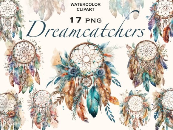 Download Boho Dreamcatcher, Watercolor Clipart - Premium Resources