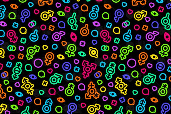 Download Neon Gender Seamless Pattern - Seamless Collection