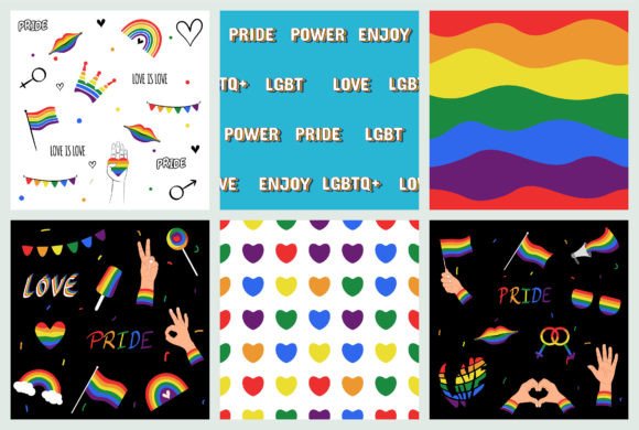 Download Lgbt Pride Month Seamless Pattern Design - Seamless Collection