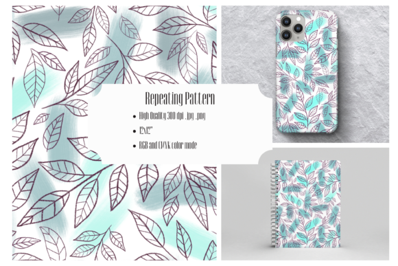 Download Abstract Leaves - Seamless Pattern - Seamless Collection