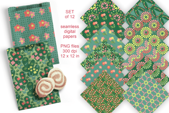 Download Spring Season Seamless Pattern Tile Set - Seamless Collection