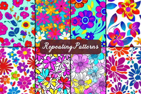 Download Flowers Art Seamless Repeating Patterns - Seamless Collection