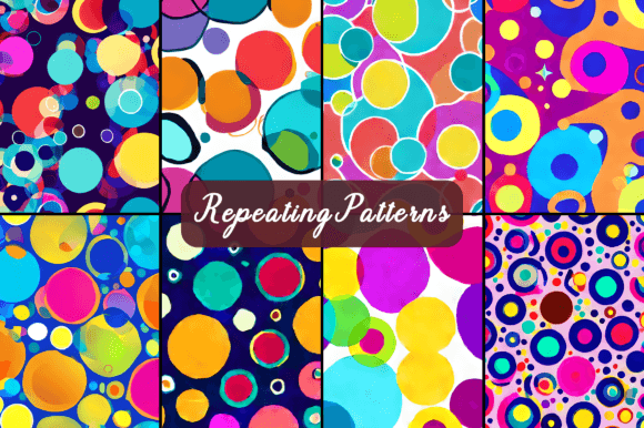 Download Boho Circles Seamless Repeating Patterns - Seamless Collection