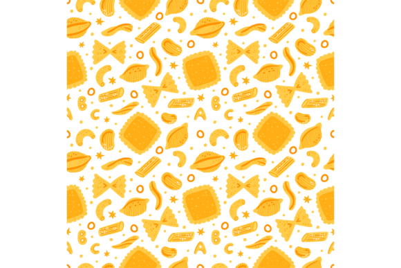 Download Seamless Italian Pasta Pattern. Traditio - Seamless Collection