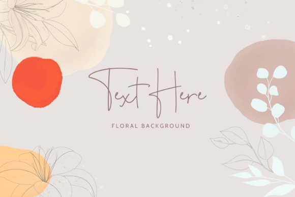 Download Boho Monoline Floral Background Design - Boho Collection