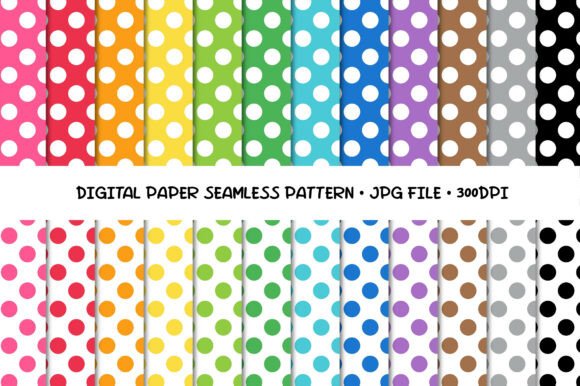 Download Seamless Polka Dot Digital Paper - Seamless Collection