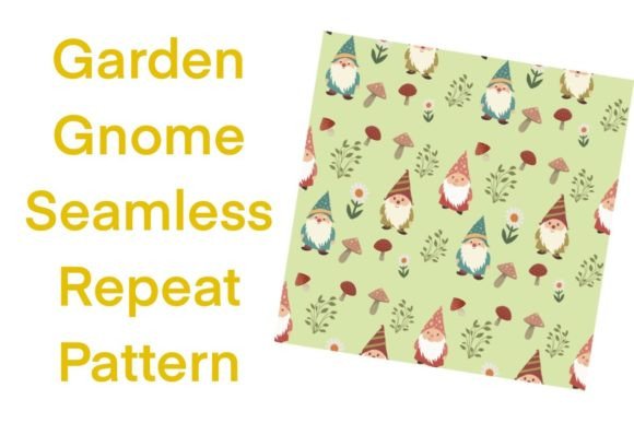 Download Garden Gnome Seamless Pattern Tile - Seamless Collection