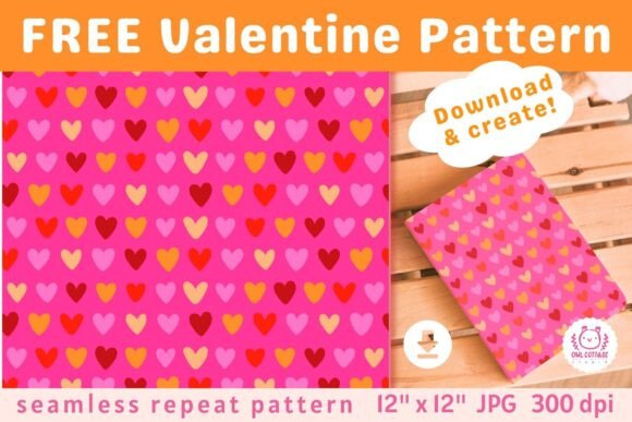 Download FREE Pink Valentine Seamless Pattern - Seamless Collection