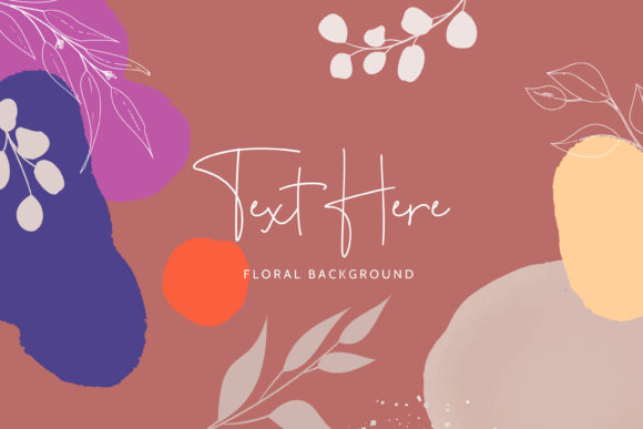 Download Boho Monoline Floral Background Design - Boho Collection