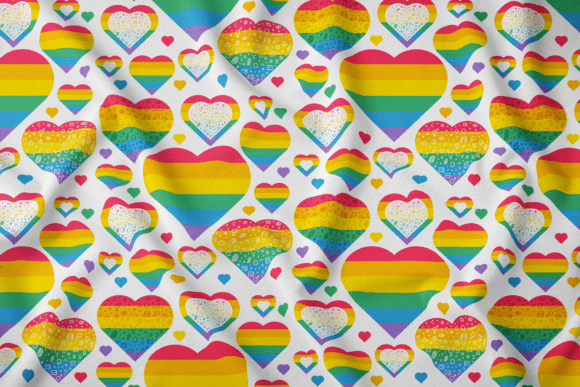 Download Pride Hearts Seamless Pattern - Seamless Collection