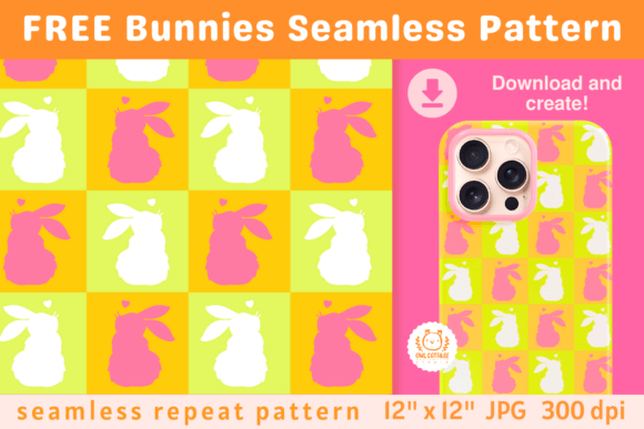 Download FREE Easter Bunnies Seamless Pattern - Seamless Collection