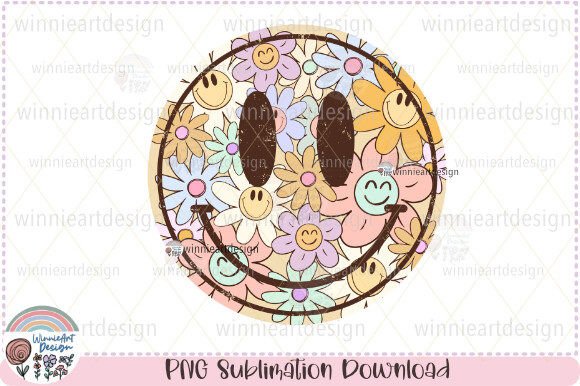 Download Happy Smile Face Boho Flower Summer PNG - Boho Collection